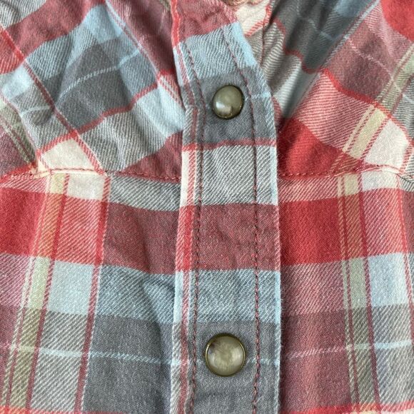 JACHS Girlfriend Bea Snap Down Flannel Shirt Size XL EUC - Picture 3 of 10